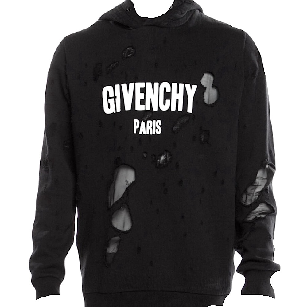 Givenchy Paris destroyed hoodies